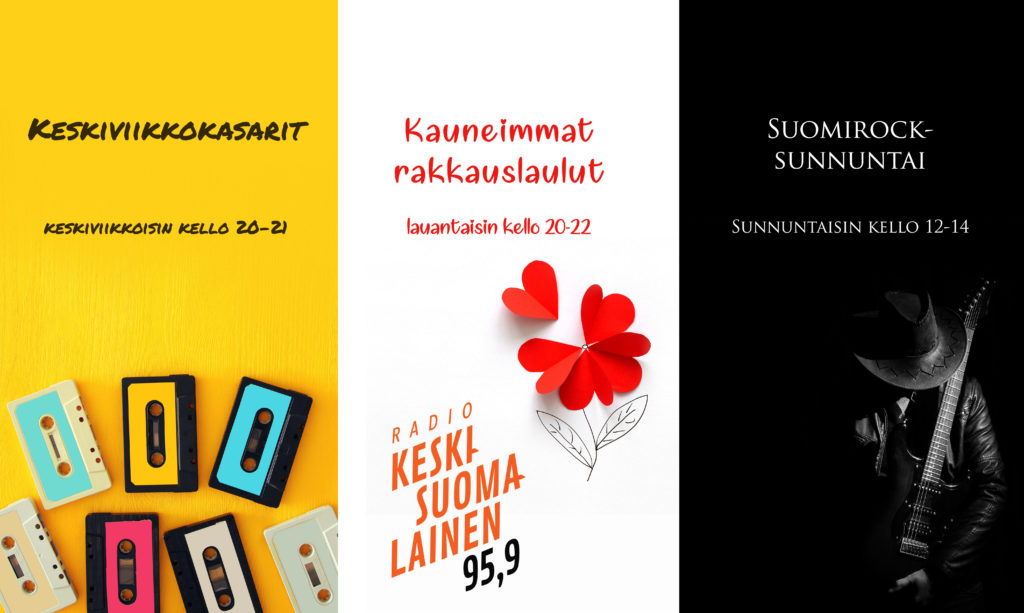 Musiikkiohjelmat erikoisohjelma Radio Keskisuomalainen Keskiviikkokasarit Rakkauslaulut Suomirock